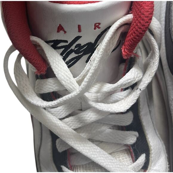 Nike Air Flight Legacy Men’s 8.5 Legacy White Red Sneakers High Tops Streetwear - Picture 8 of 12